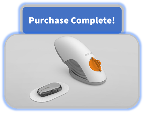 Purchase Complete! Continuous Glucose Monitor