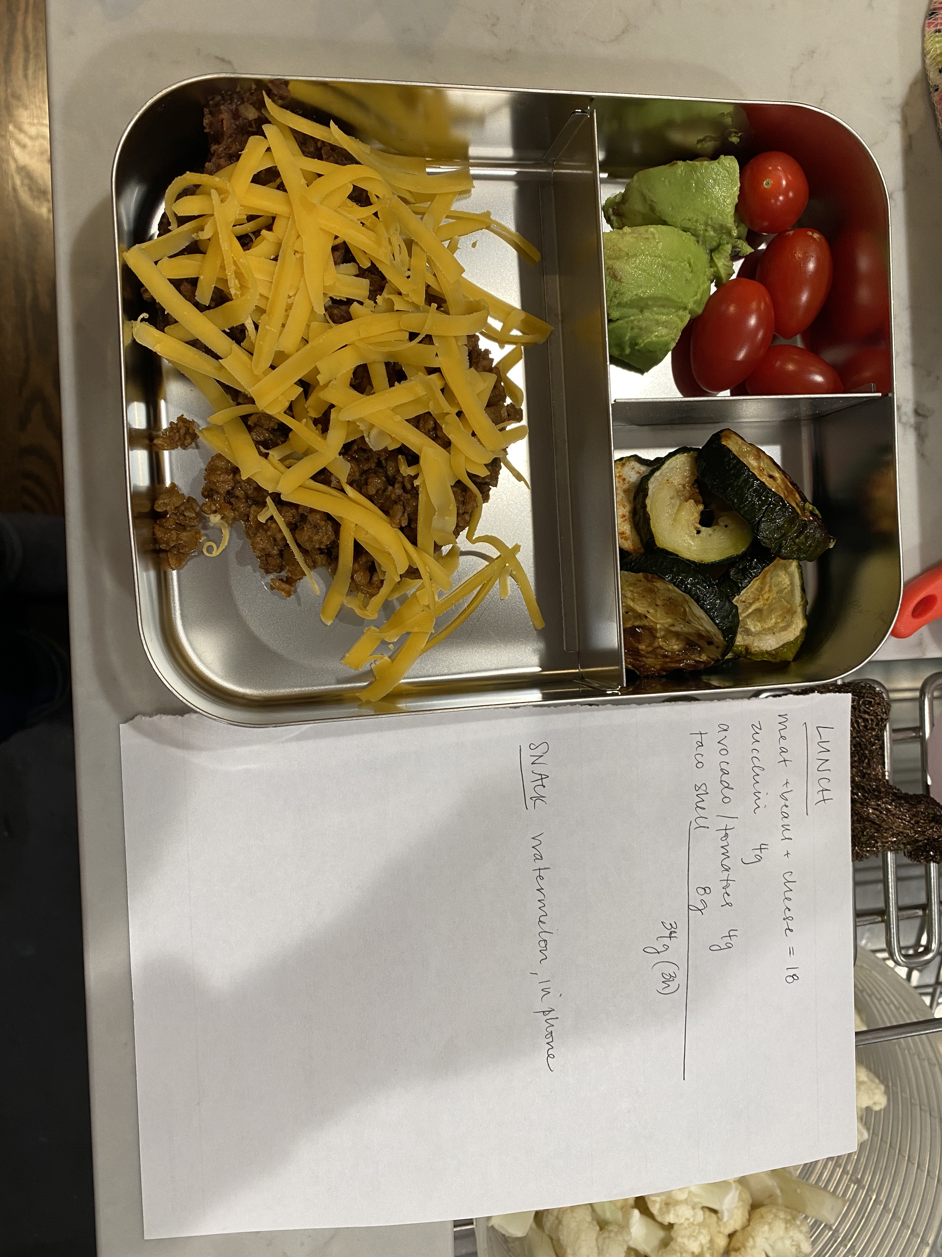 Carb Counting Lunch